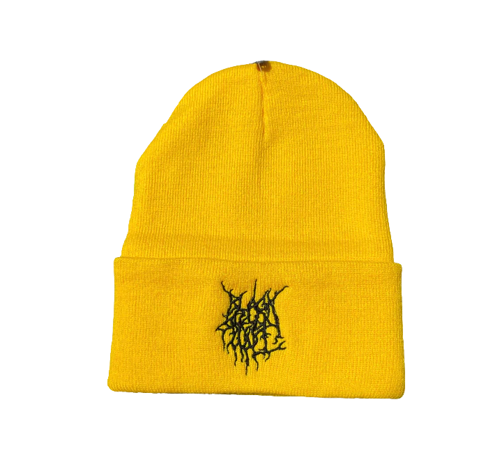 Black Metal Logo Beanie