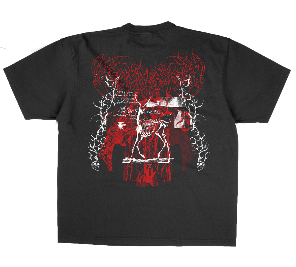 White & Red Tee