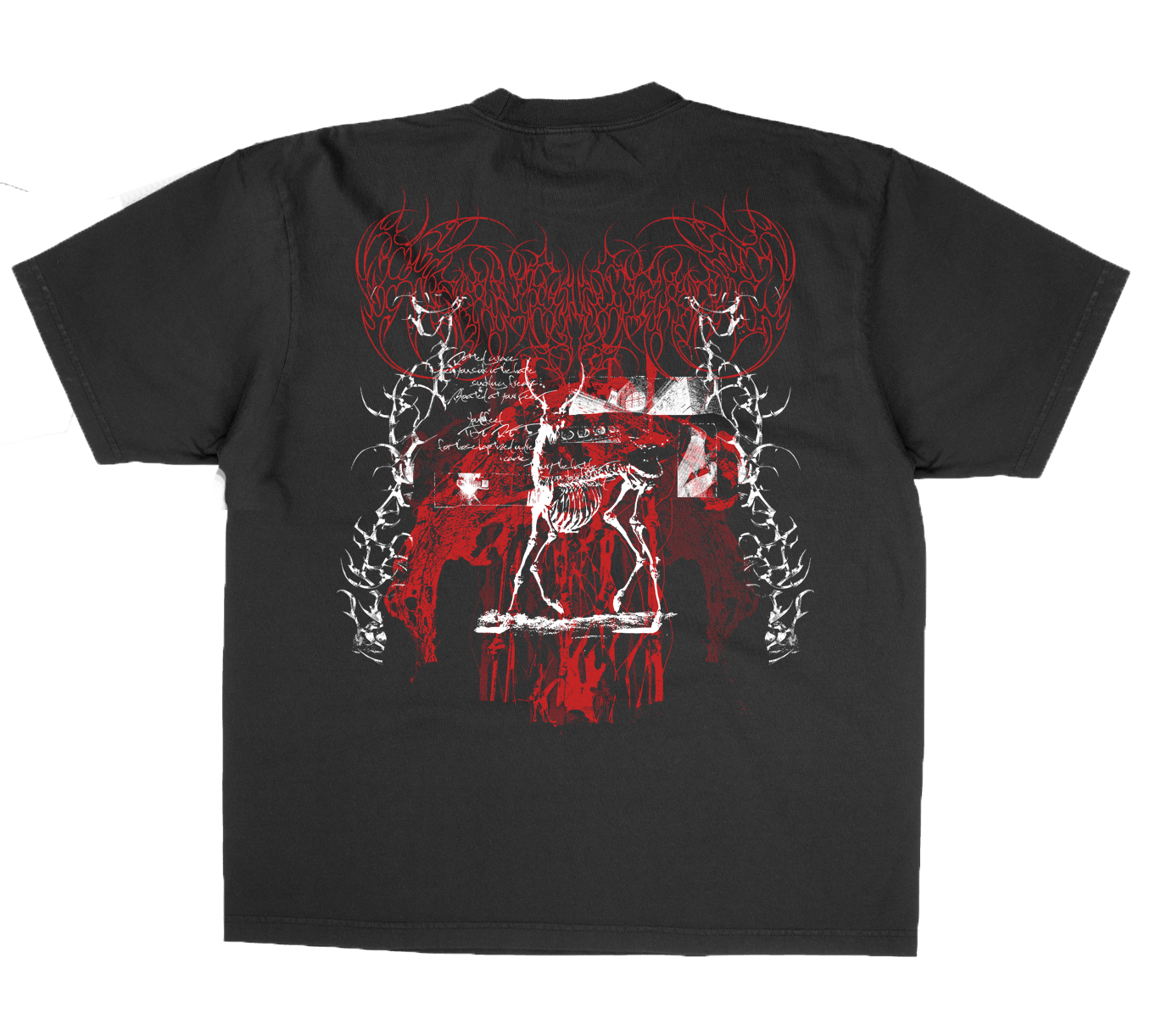 White & Red Tee