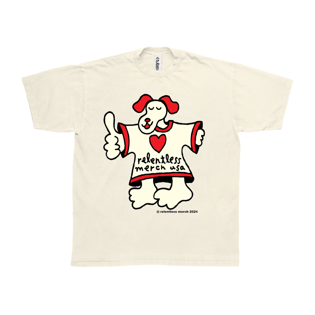 Dog Tee - Cream Tee