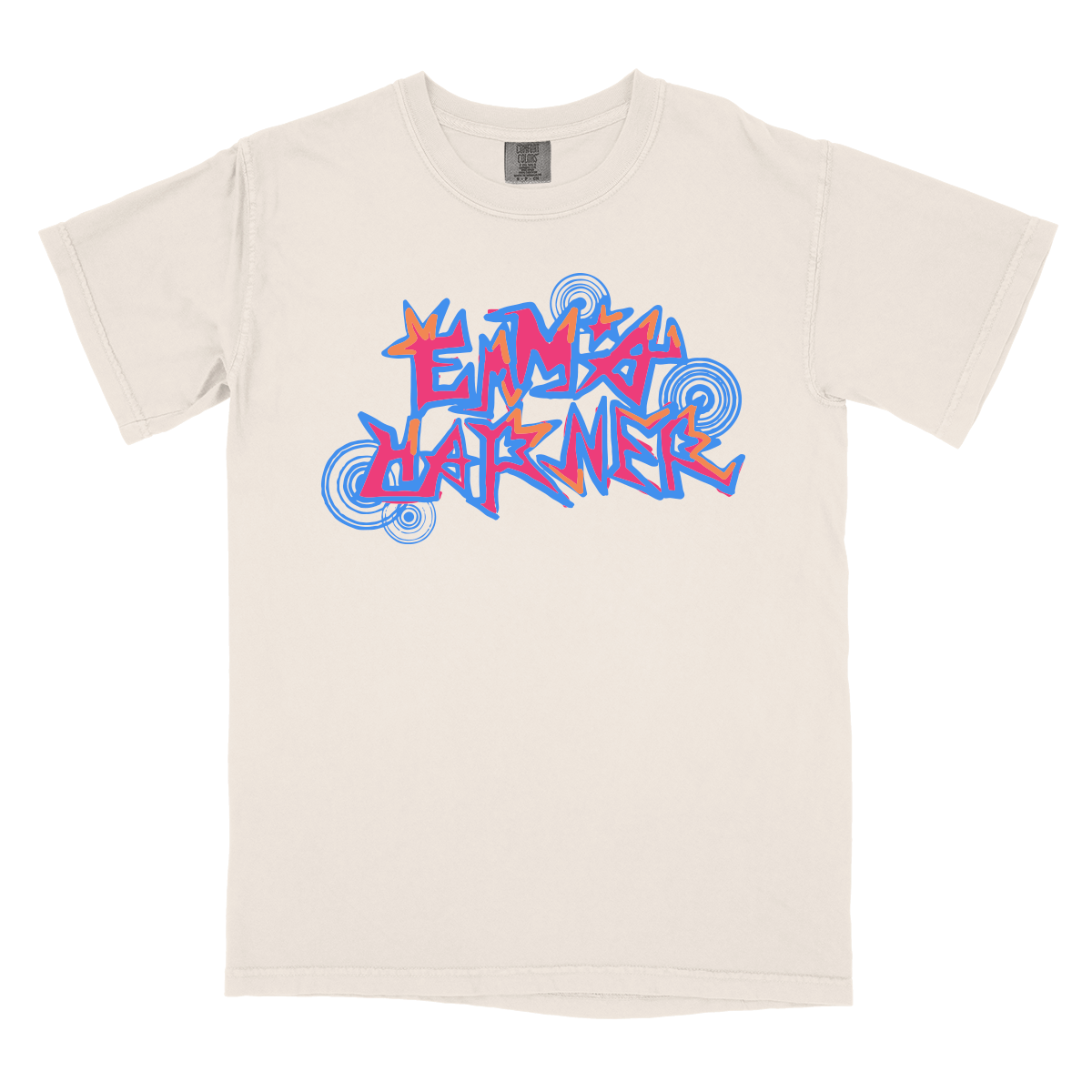 EMMA LOGO - IVORY TEE