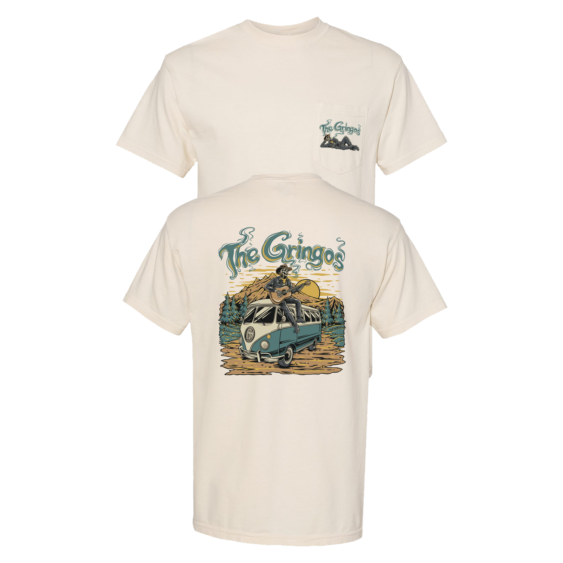 The Gringos Pocket Tee - Comfort Colors Garment Dyed T-Shirt